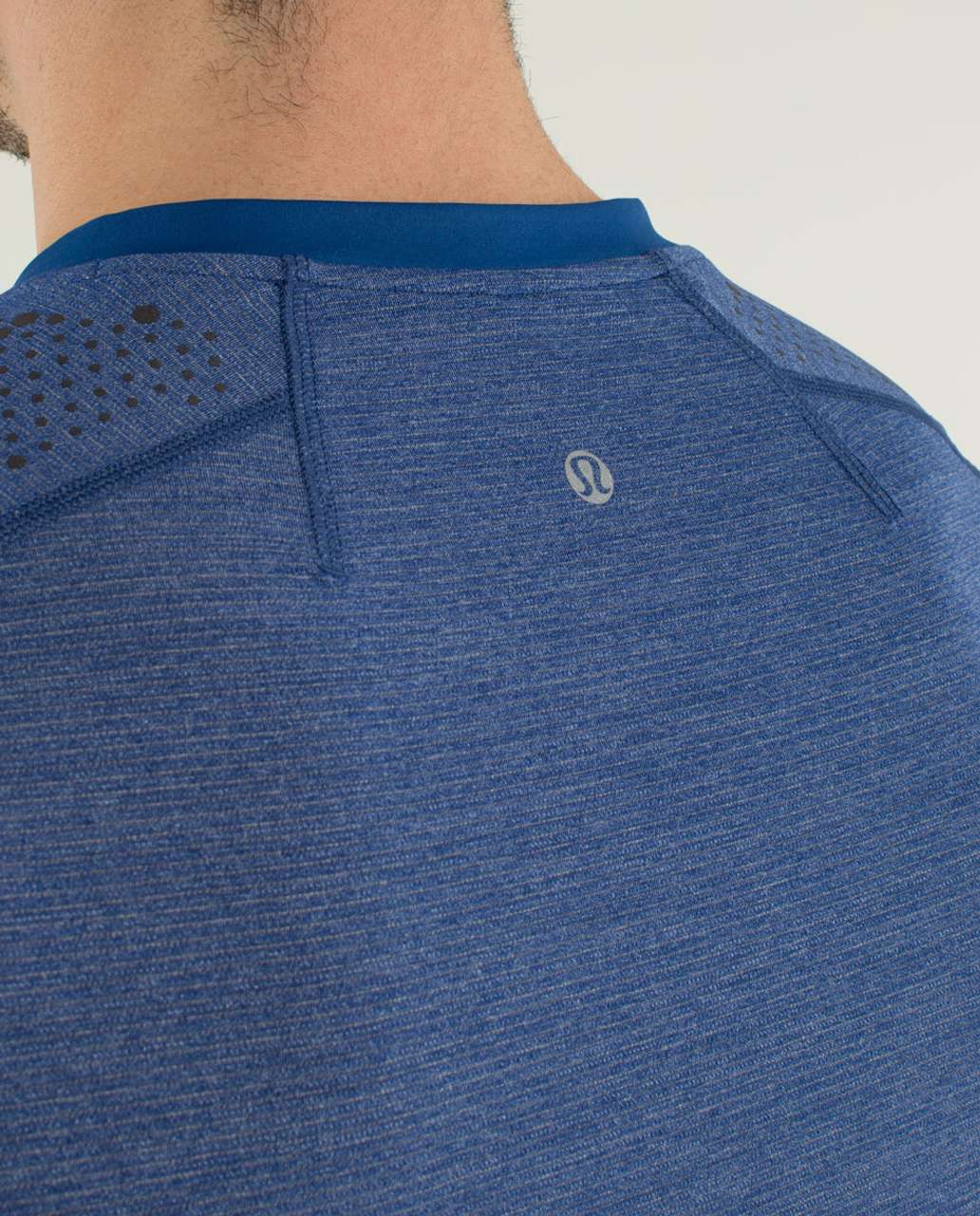 Lululemon Triple X Long Sleeve - Heathered Rugged Blue / Rugged Blue