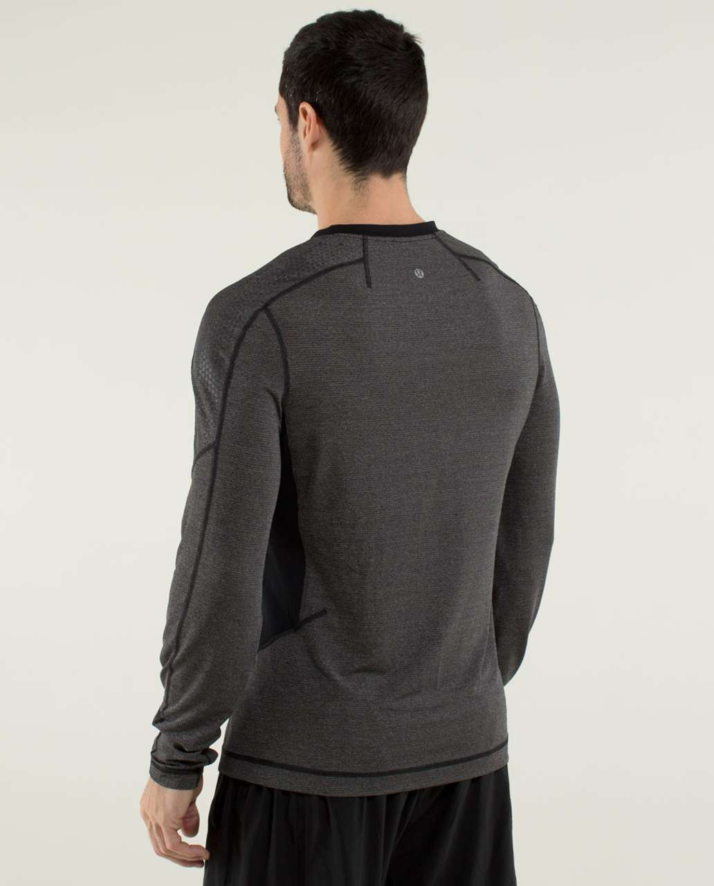 Lululemon Triple X Long Sleeve - Heathered Black / Black