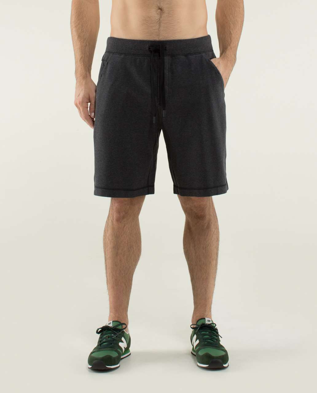 Lululemon All Town Short - Heathered Black / Heathered Black / Black