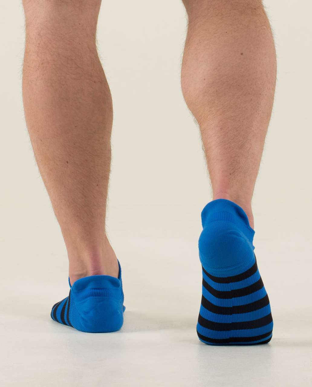 Lululemon No Show Ultimate Run Sock - Wave Stripe Lakeside Blue