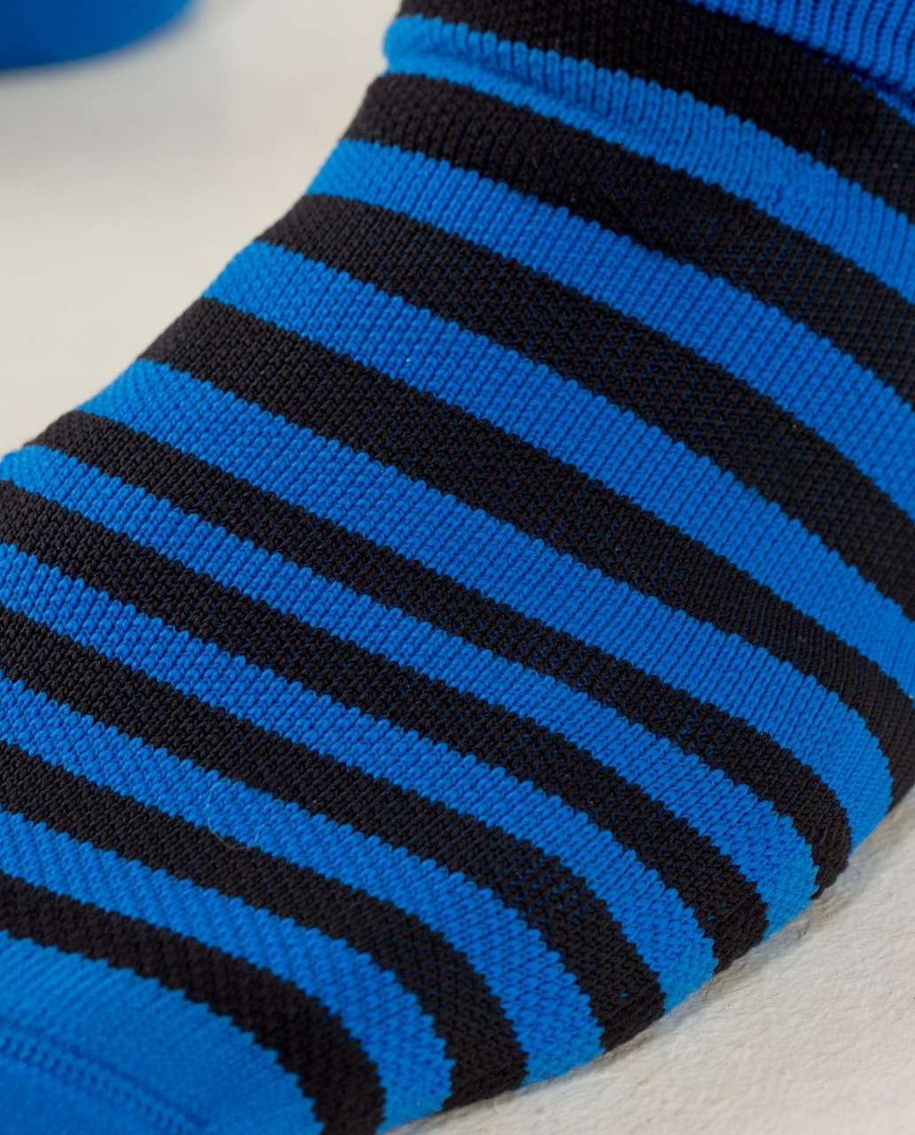 Lululemon No Show Ultimate Run Sock - Wave Stripe Lakeside Blue