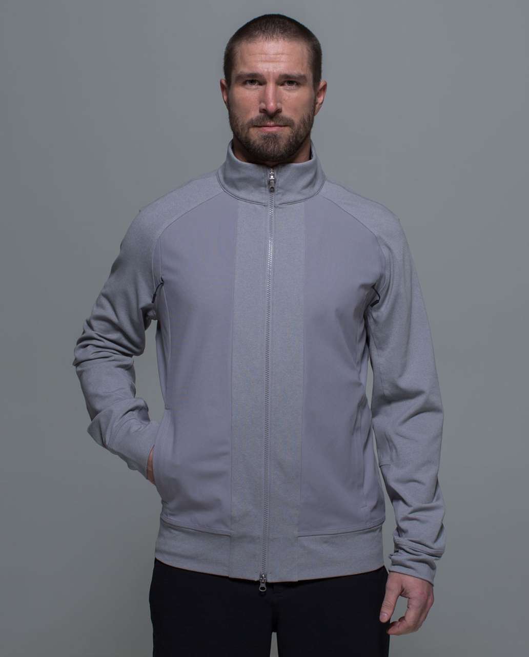 Lululemon Tactic Jacket - Heathered Medium Grey / Ambient Grey