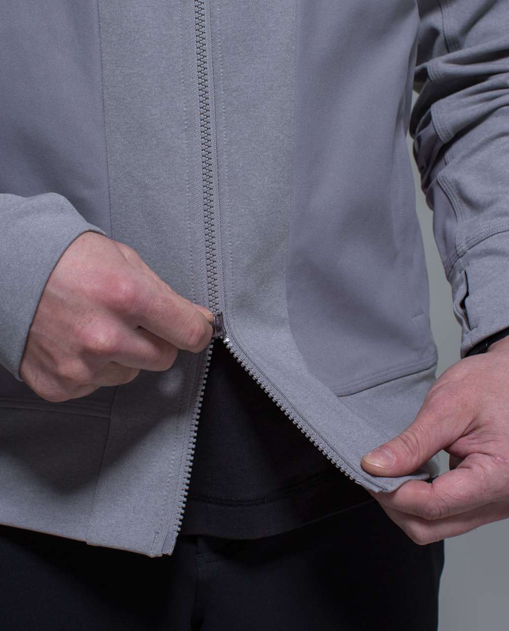 Lululemon Tactic Jacket - Heathered Medium Grey / Ambient Grey