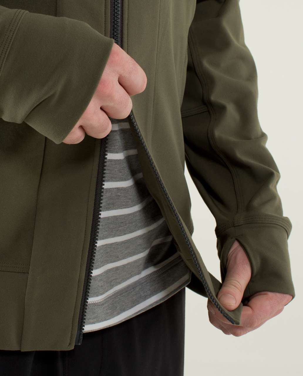 Lululemon Tactic Jacket - Fatigue Green / Soot