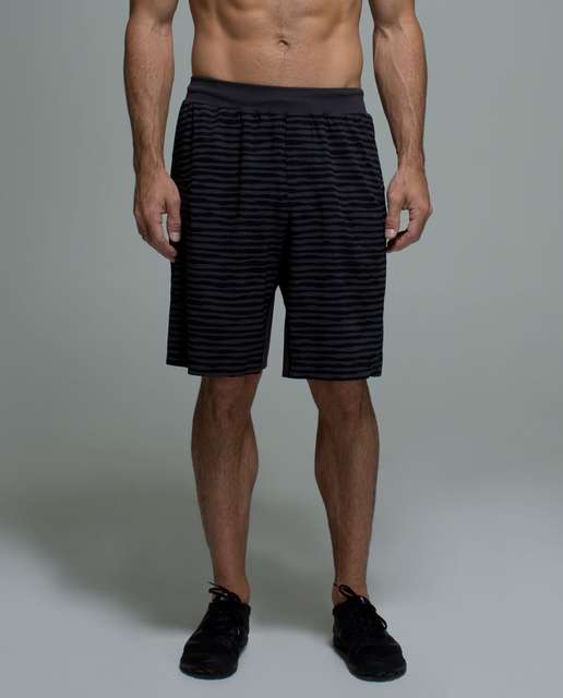 Lululemon Assert Short - Glacier Texture Surge Black / Black