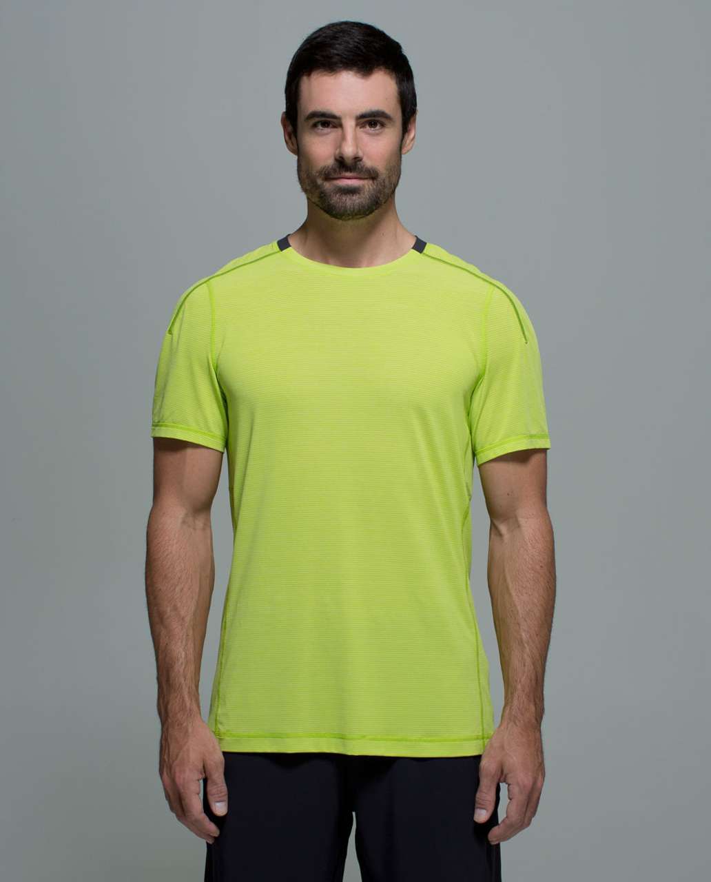 Lululemon Assert Tech Short Sleeve - Heathered Antidote / Soot