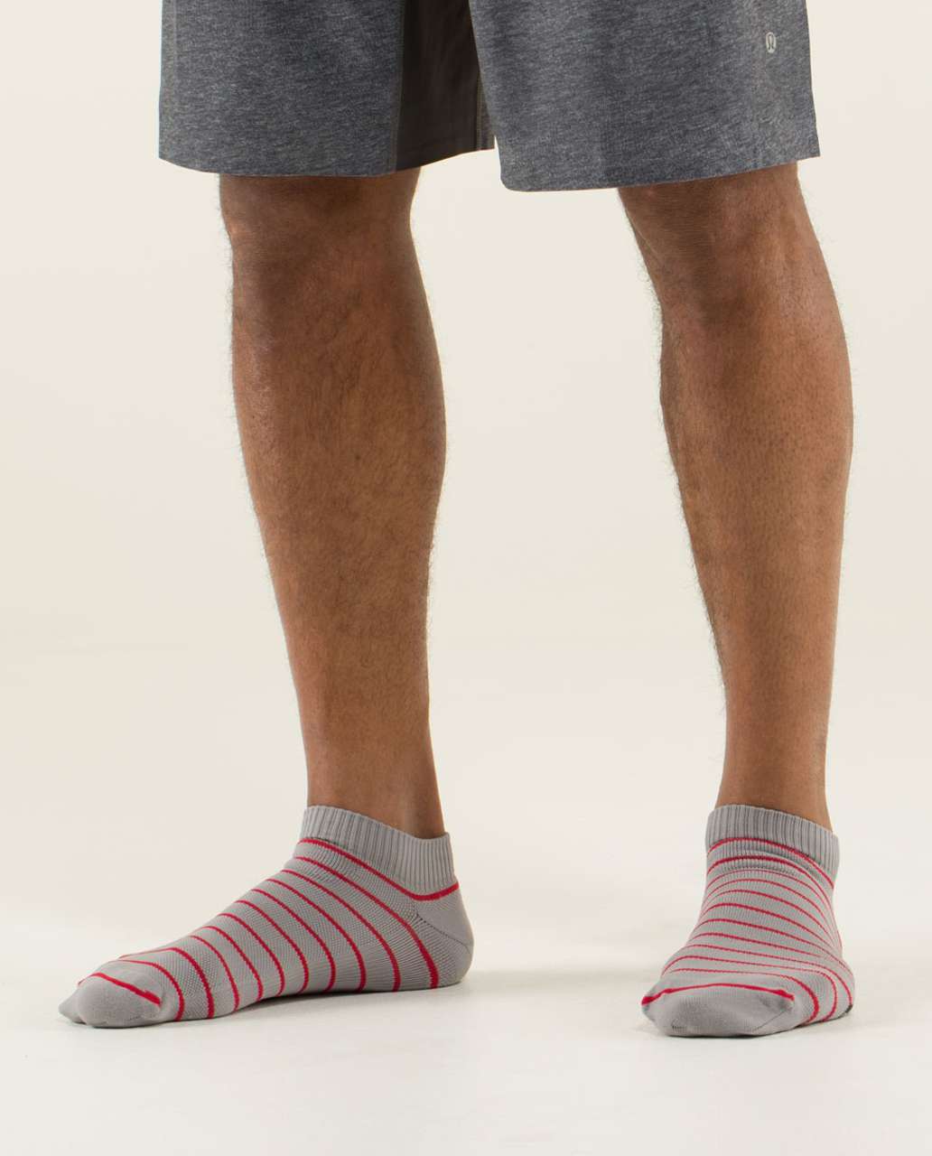 Lululemon Ultimate Low-Pro Run Sock - Micro Stripe Royal Red