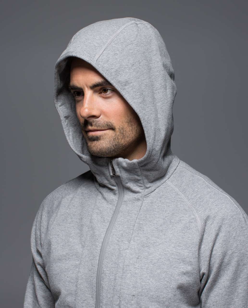 Lululemon Welterweight Zip Hoodie - Heathered Silver Drop / Black