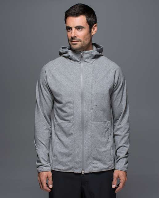 Lululemon Post Workout Hoodie - Heathered Fatigue Green