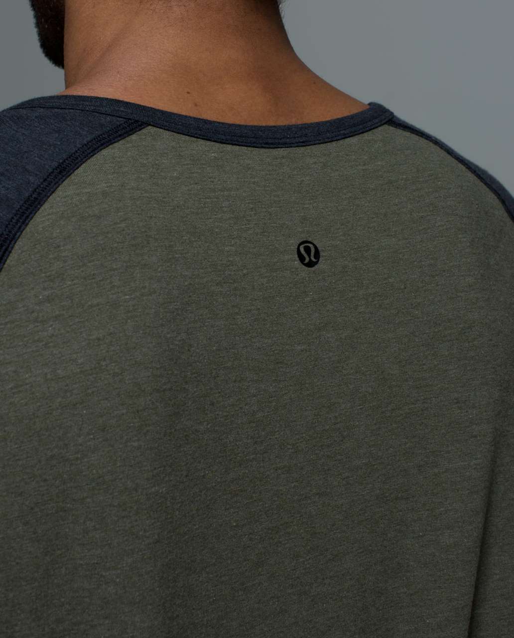 Lululemon Post Practice Henley - Heathered Fatigue Green / Heathered Black / Black