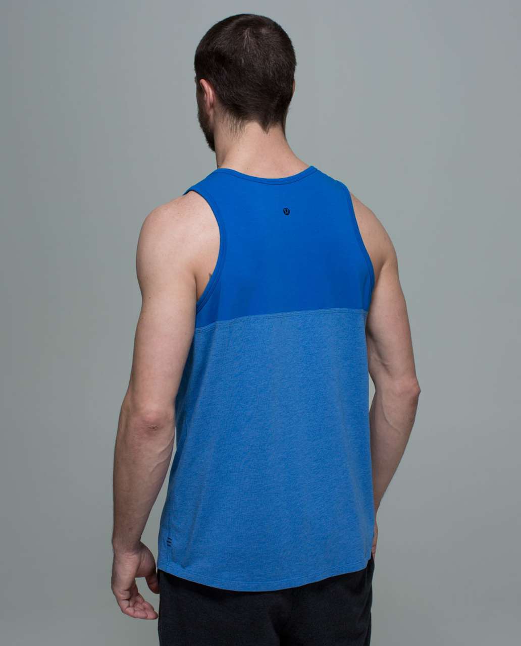 Lululemon Post Practice Tank - Heathered Lakeside Blue / Lakeside Blue