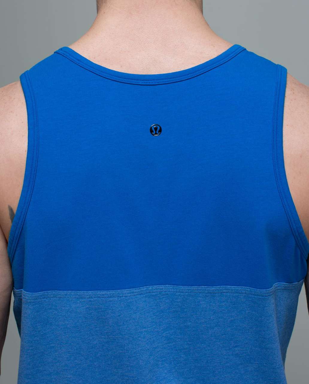 Lululemon Post Practice Tank - Heathered Lakeside Blue / Lakeside Blue