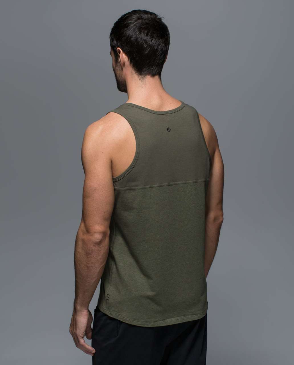 Lululemon Post Practice Tank - Heathered Fatigue Green / Fatigue Green