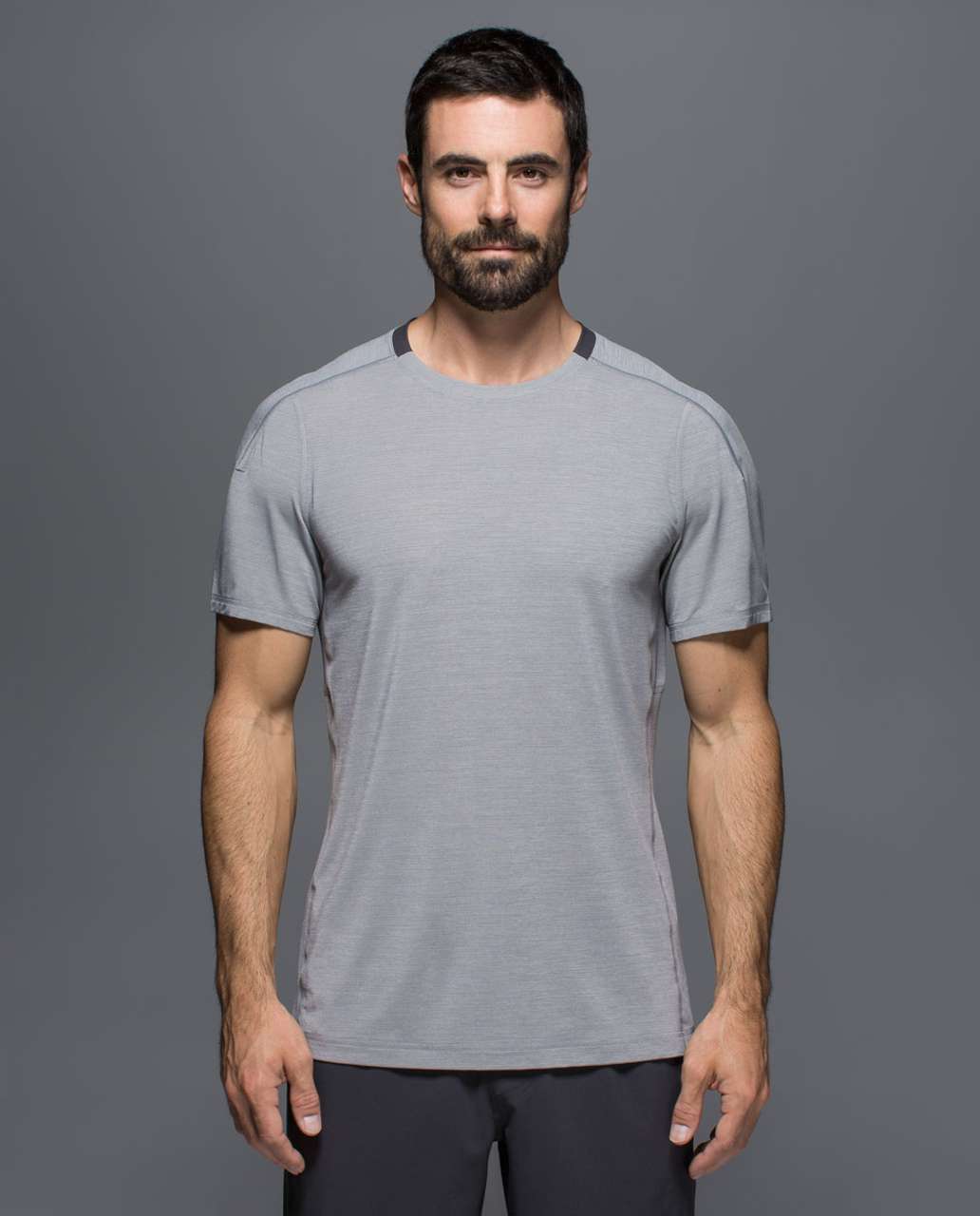 Lululemon Assert Tech Short Sleeve - Heathered Medium Grey / Soot