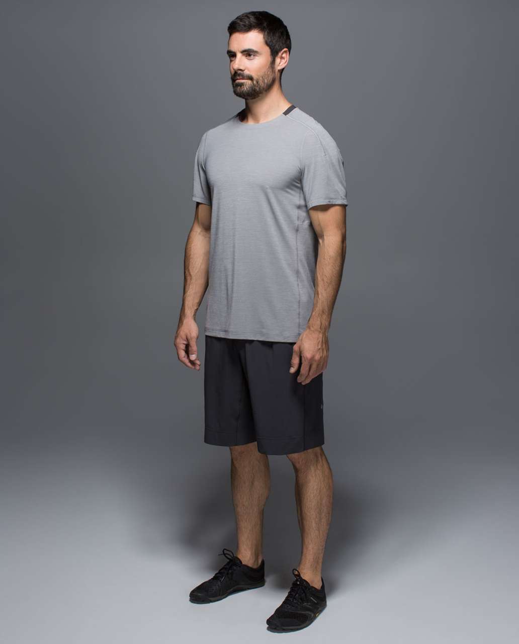 Lululemon Assert Tech Short Sleeve - Heathered Medium Grey / Soot ...