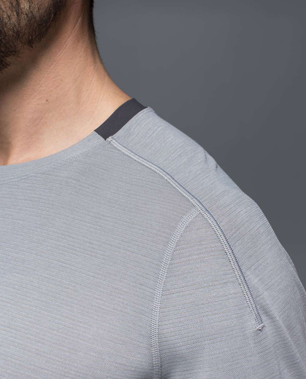 Lululemon Assert Tech Short Sleeve - Heathered Medium Grey / Soot