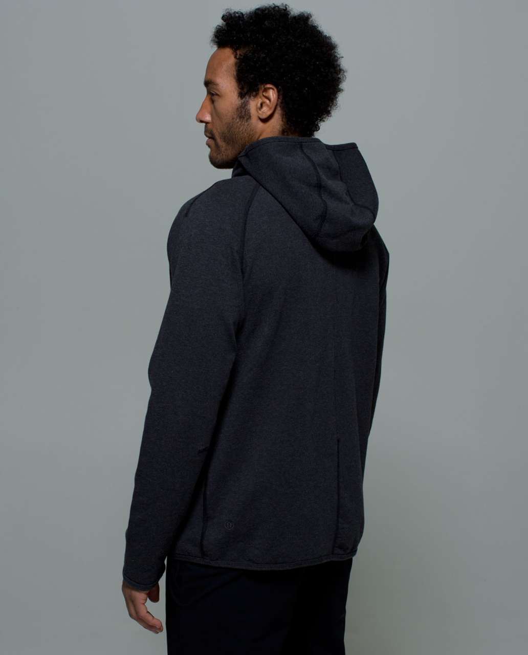 Lululemon Post Workout Hoodie - Heathered Black - lulu fanatics