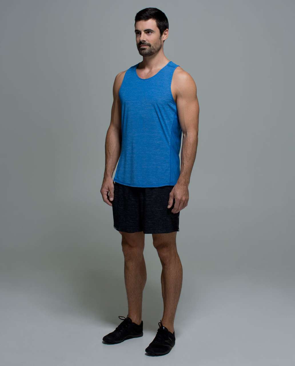 Lululemon Open Air Singlet - Heathered Lakeside Blue