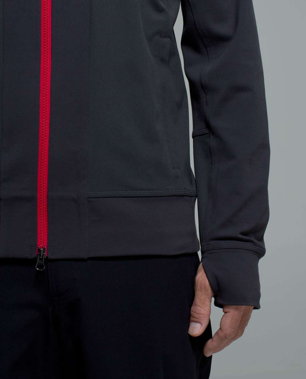 Lululemon Tactic Jacket - Soot / Royal Red