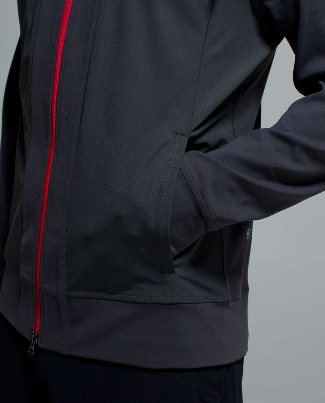 Lululemon Tactic Jacket - Soot / Royal Red