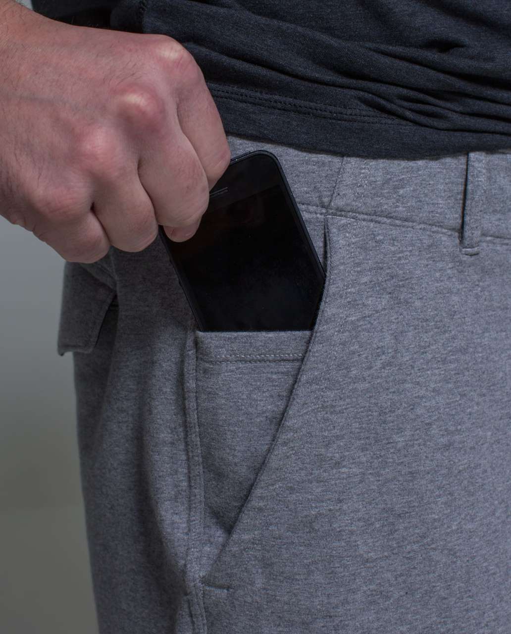 Lululemon Post Workout Short - Heathered Medium Grey