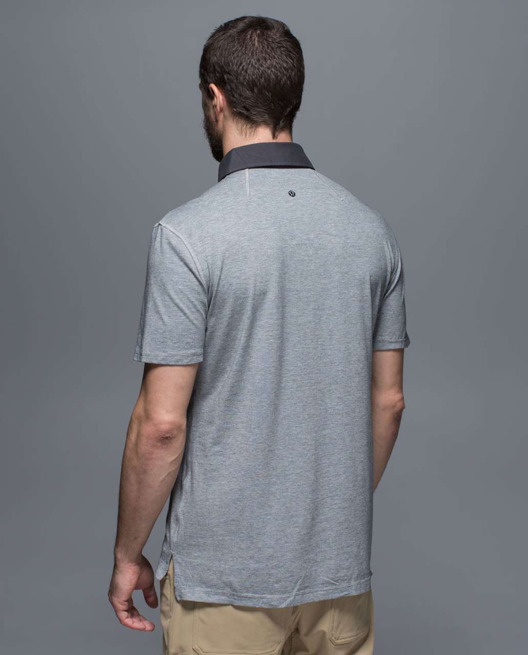 Lululemon Post Practice Polo - Heathered Medium Grey / Soot