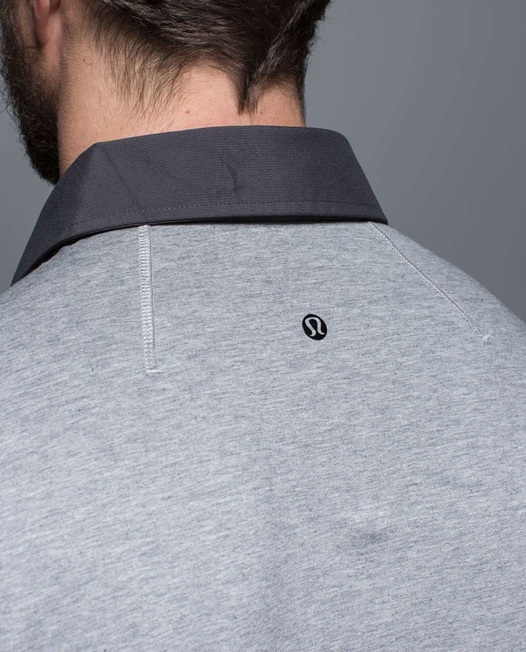 Lululemon Post Practice Polo - Heathered Medium Grey / Soot