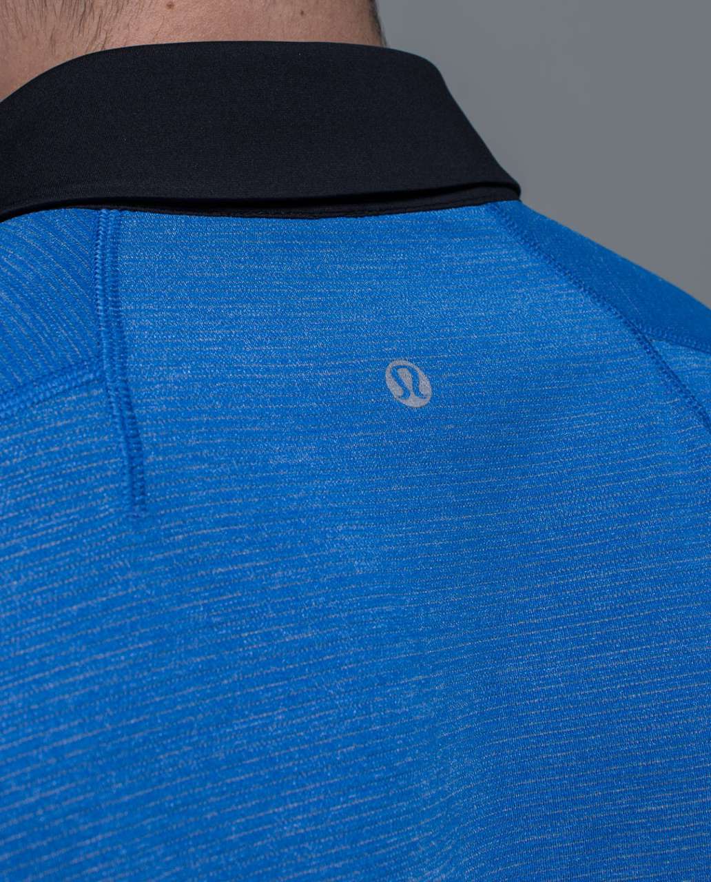 Lululemon Assert Polo - Heathered Lakeside Blue / Black