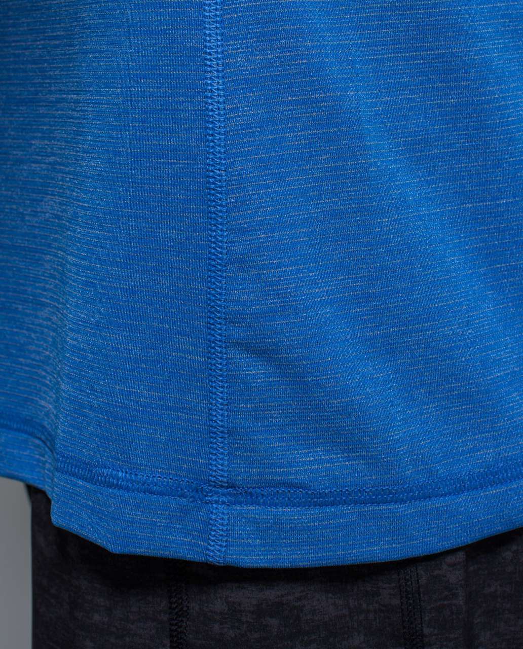 Lululemon Assert Polo - Heathered Lakeside Blue / Black - lulu fanatics