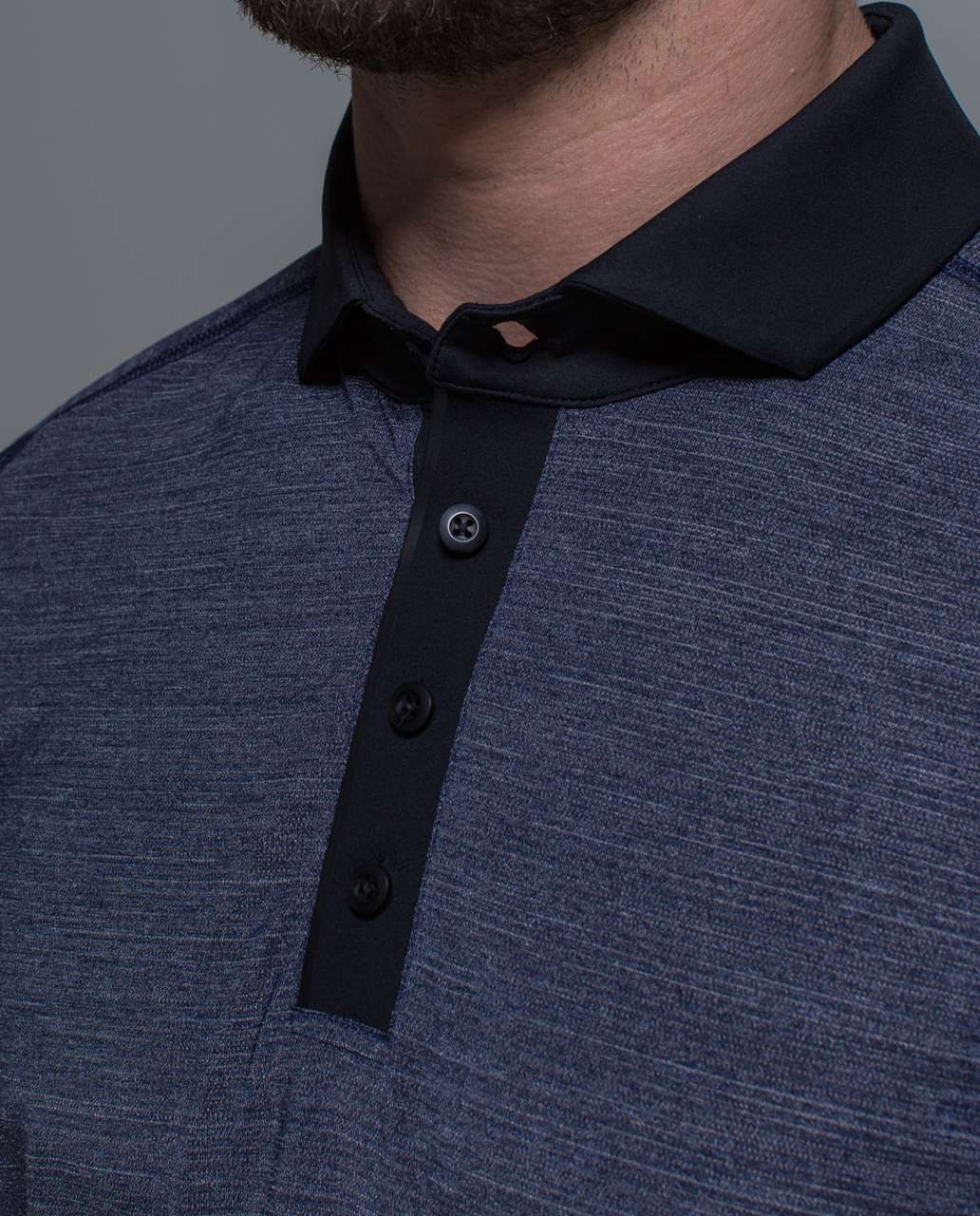 Lululemon Assert Polo - Heathered Inkwell / Black