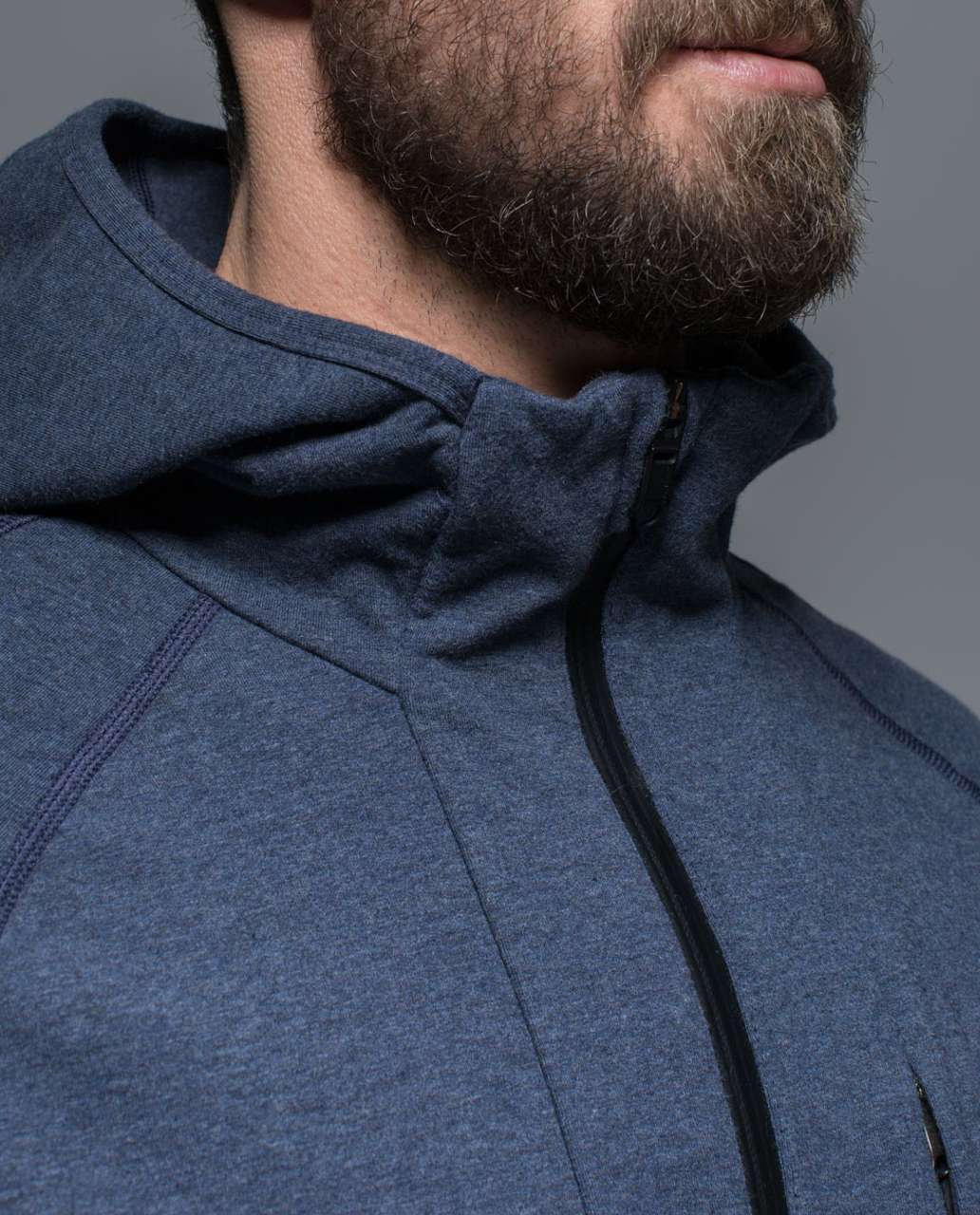 Lululemon Post Workout Hoodie - Heathered Cadet Blue