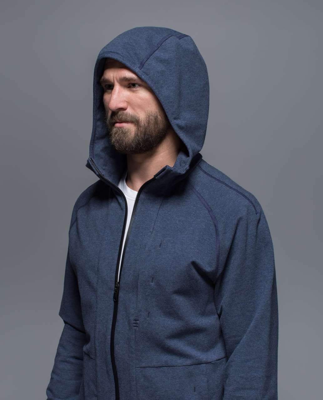 Lululemon Post Workout Hoodie - Heathered Cadet Blue