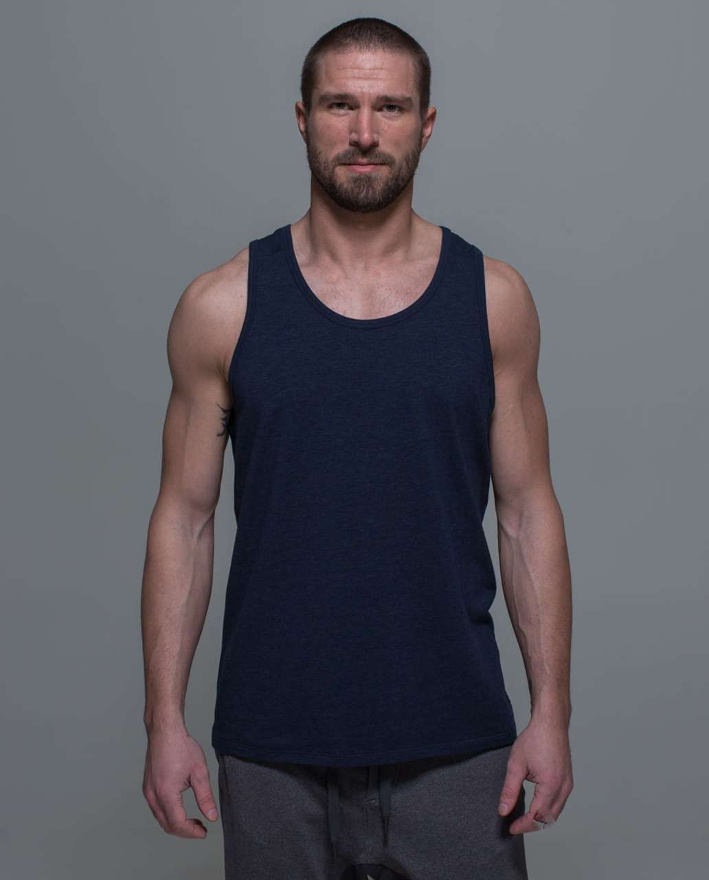 Lululemon Post Practice Tank - Heathered Inkwell / Inkwell