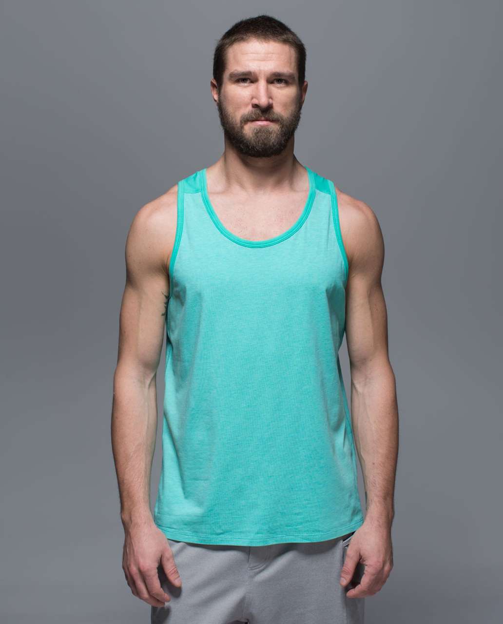 Lululemon Post Practice Tank - Heathered Bali Breeze / Bali Breeze