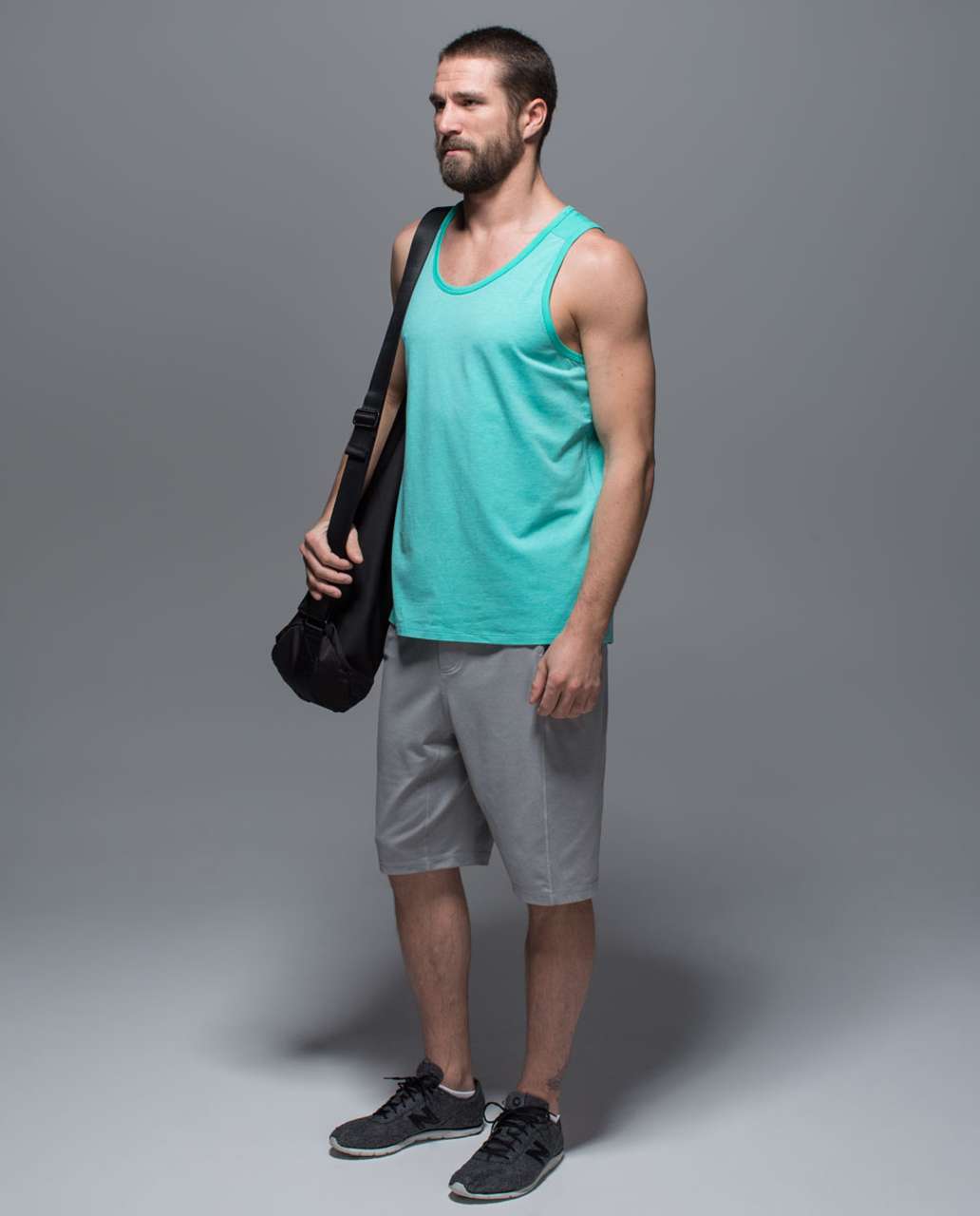 Lululemon Post Practice Tank - Heathered Bali Breeze / Bali Breeze