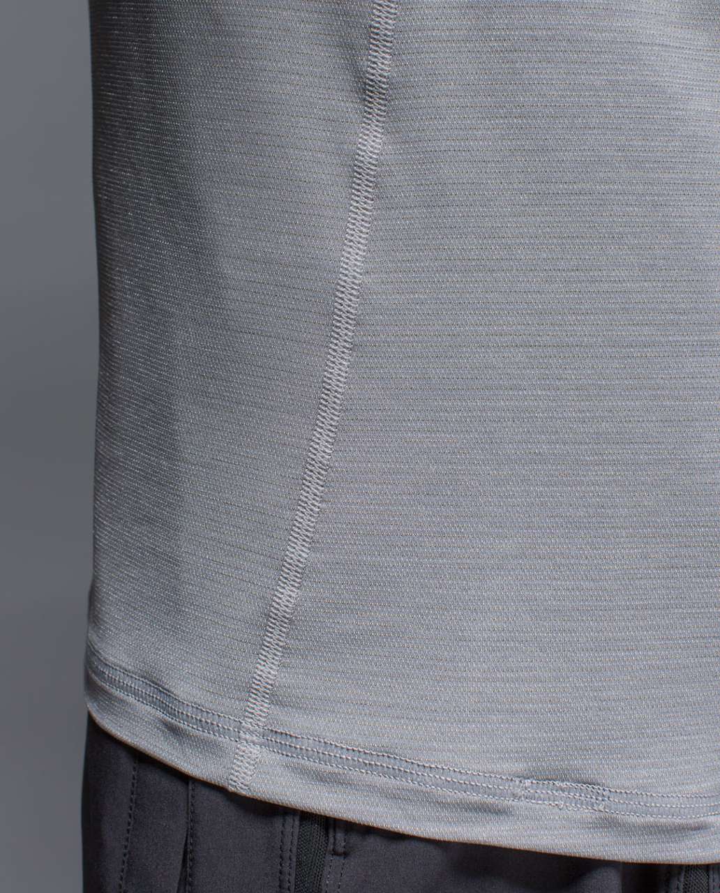 Lululemon Up Front Short Sleeve V - Heathered Medium Grey / Black