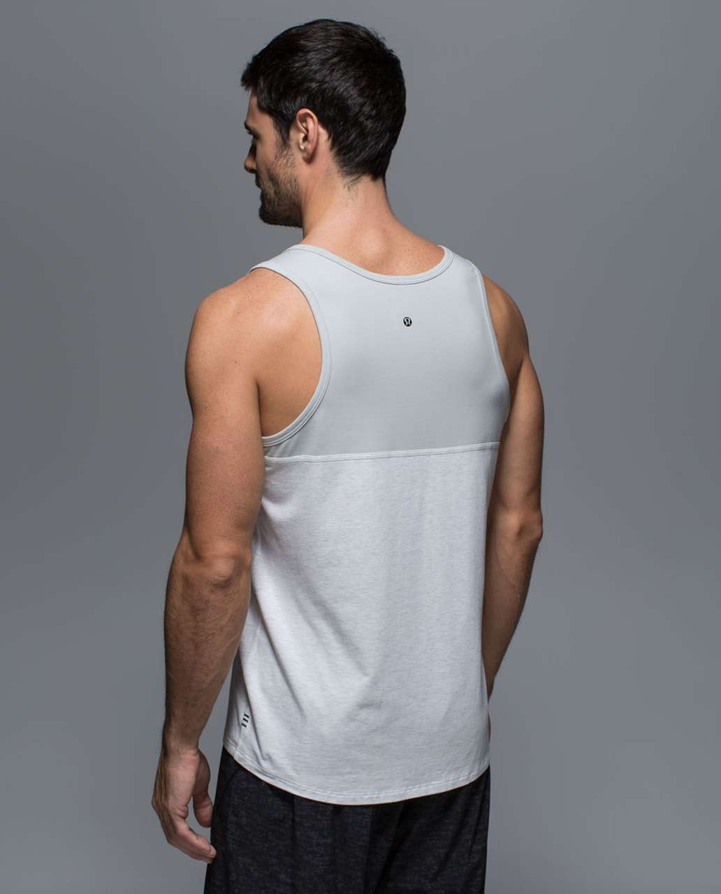 Lululemon Post Practice Tank - Heathered White / Silver Spoon