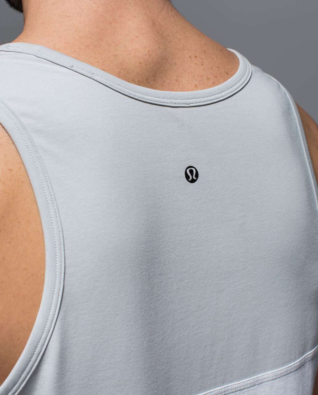 Lululemon Post Practice Tank - Heathered White / Silver Spoon