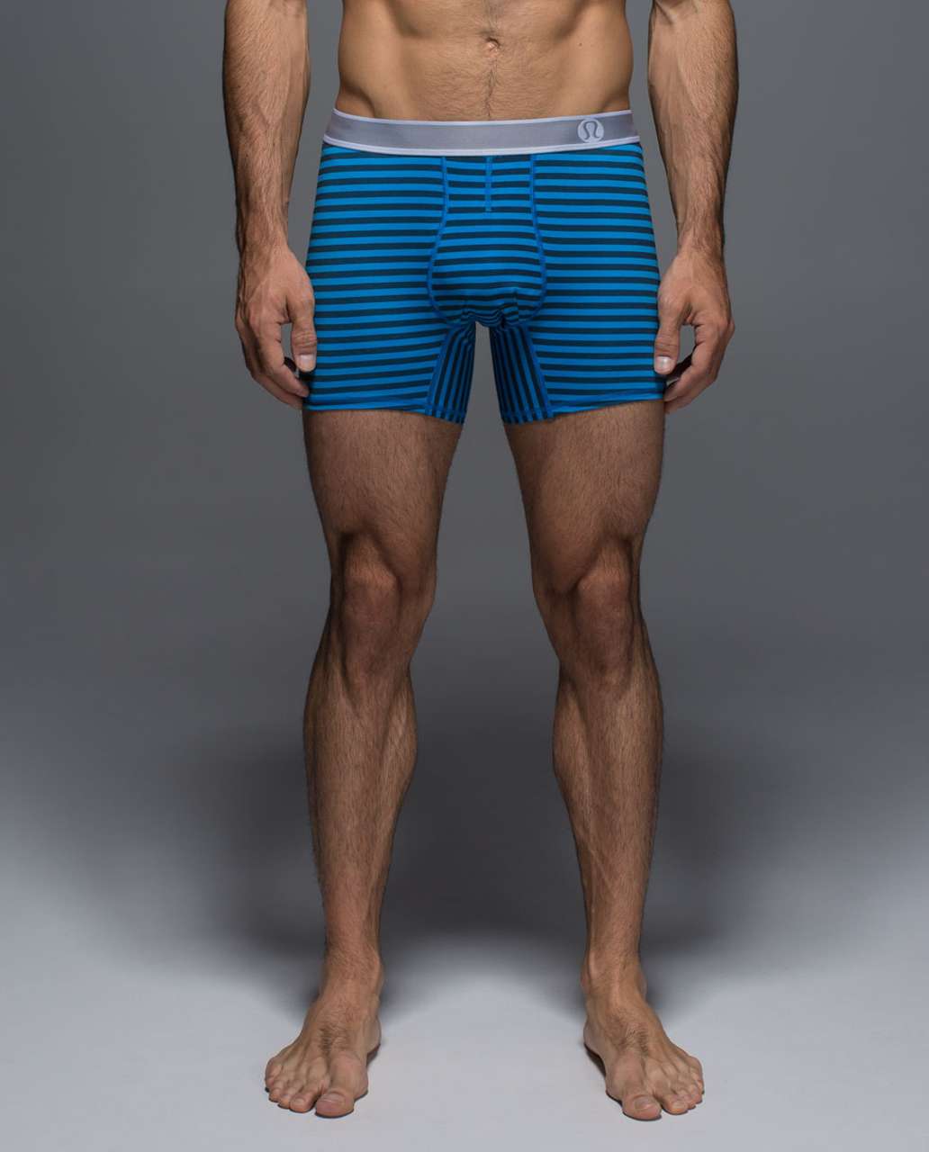 Lululemon No Boxer Boxer - Narrow Bold Stripe Printed Ocean Hue