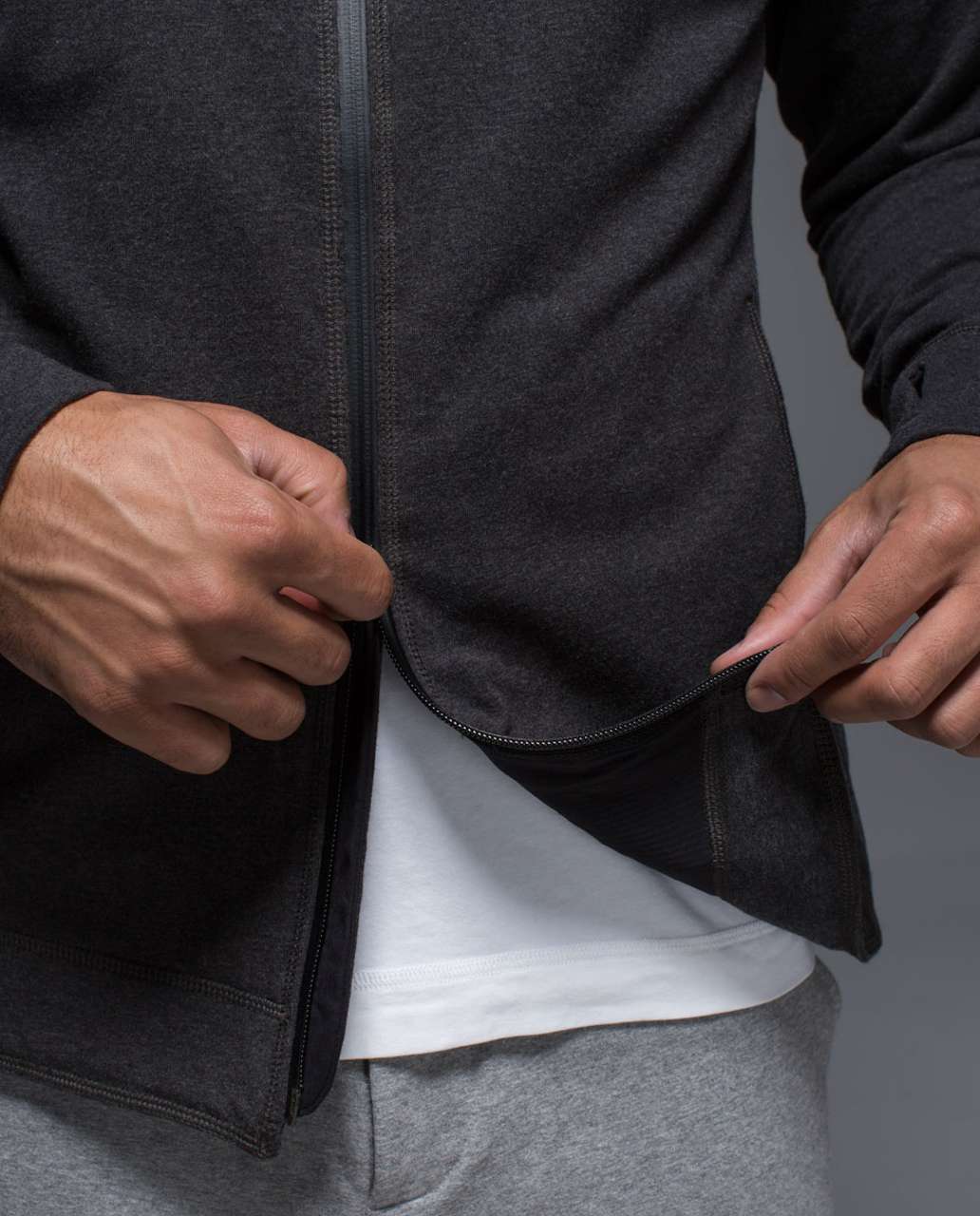 Lululemon Rival Hoodie - Heathered Black