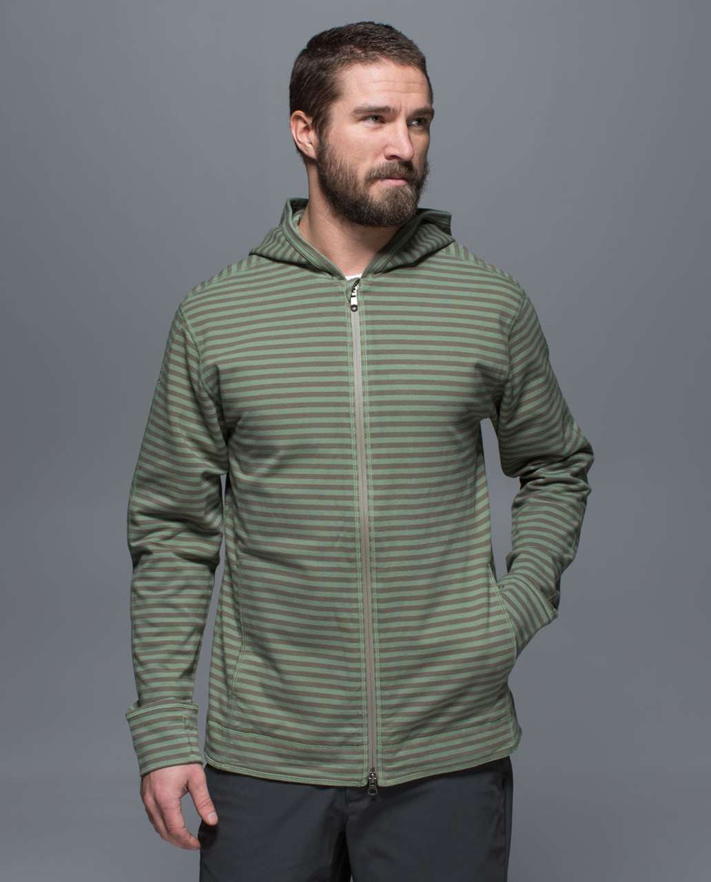 Lululemon Rival Hoodie - Narrow Bold Stripe Pomelo