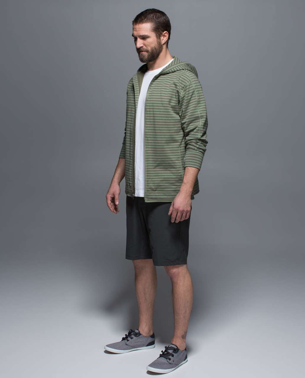 Lululemon Rival Hoodie - Narrow Bold Stripe Pomelo