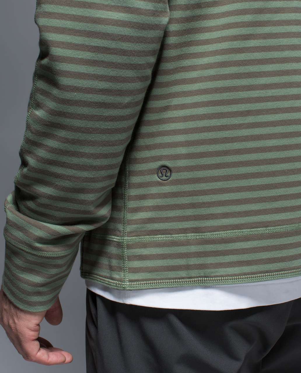 Lululemon Rival Hoodie - Narrow Bold Stripe Pomelo