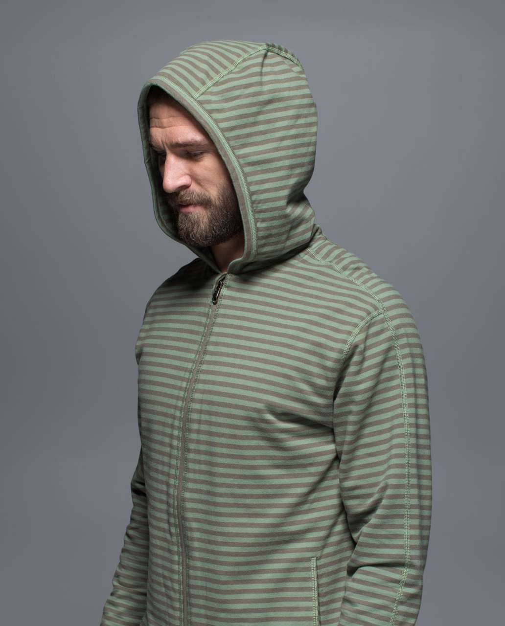 Lululemon Rival Hoodie - Narrow Bold Stripe Pomelo