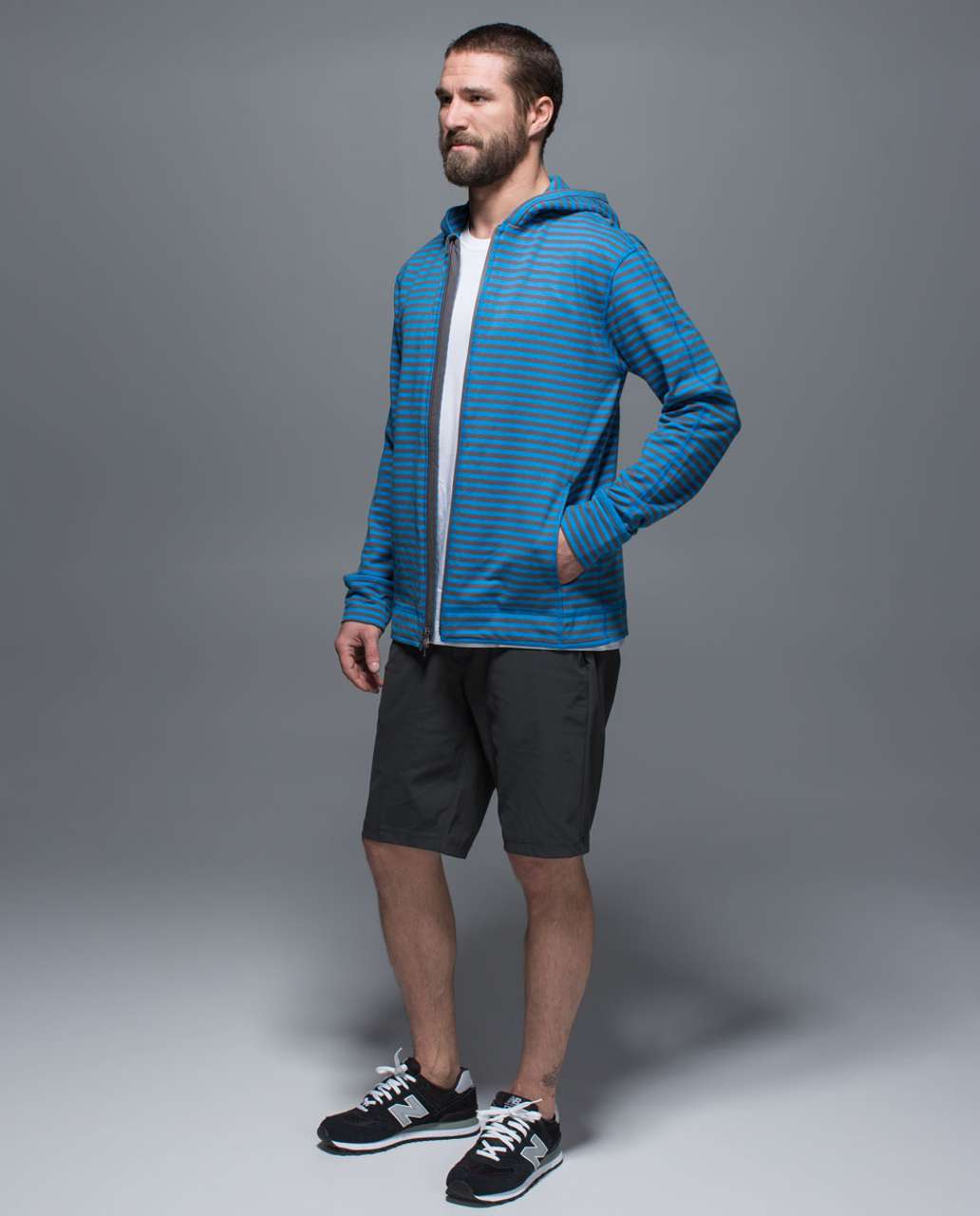 Lululemon Rival Hoodie - Narrow Bold Stripe Ocean Hue