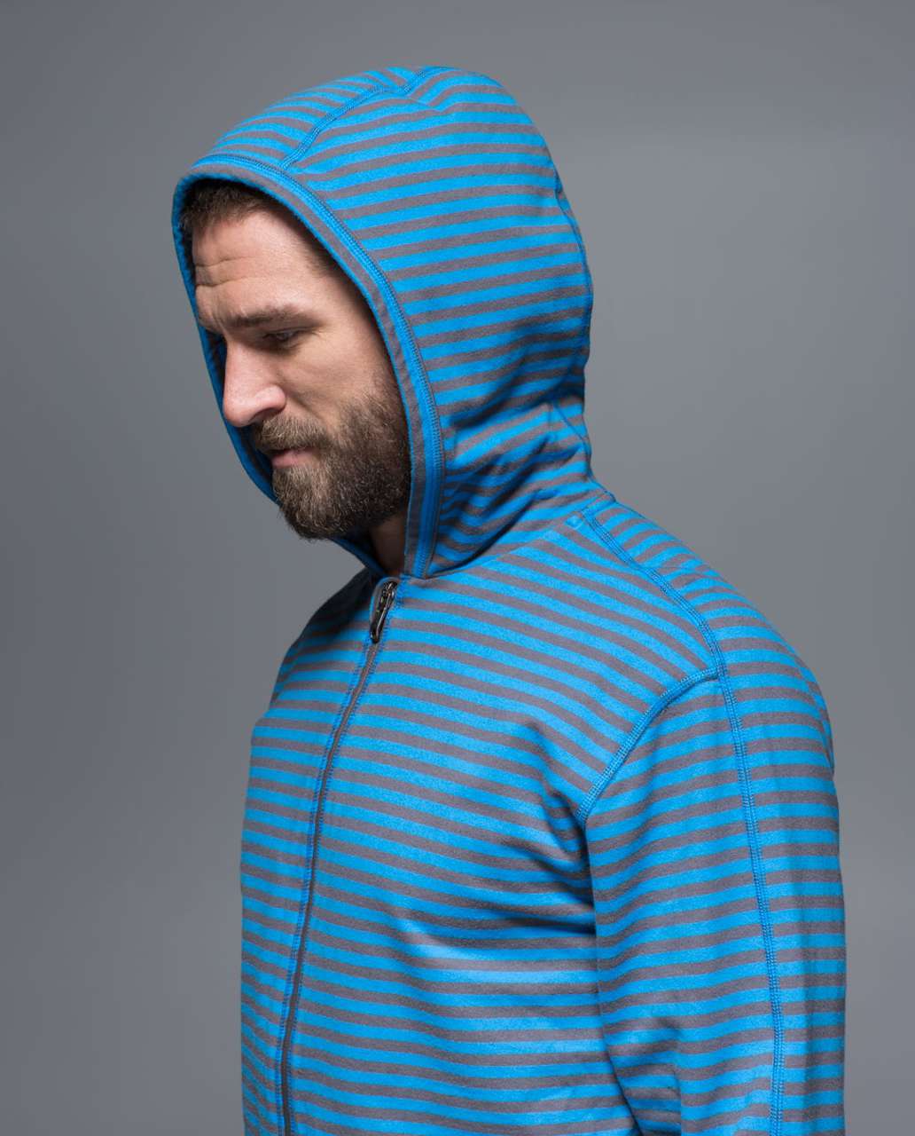 Lululemon Rival Hoodie - Narrow Bold Stripe Ocean Hue