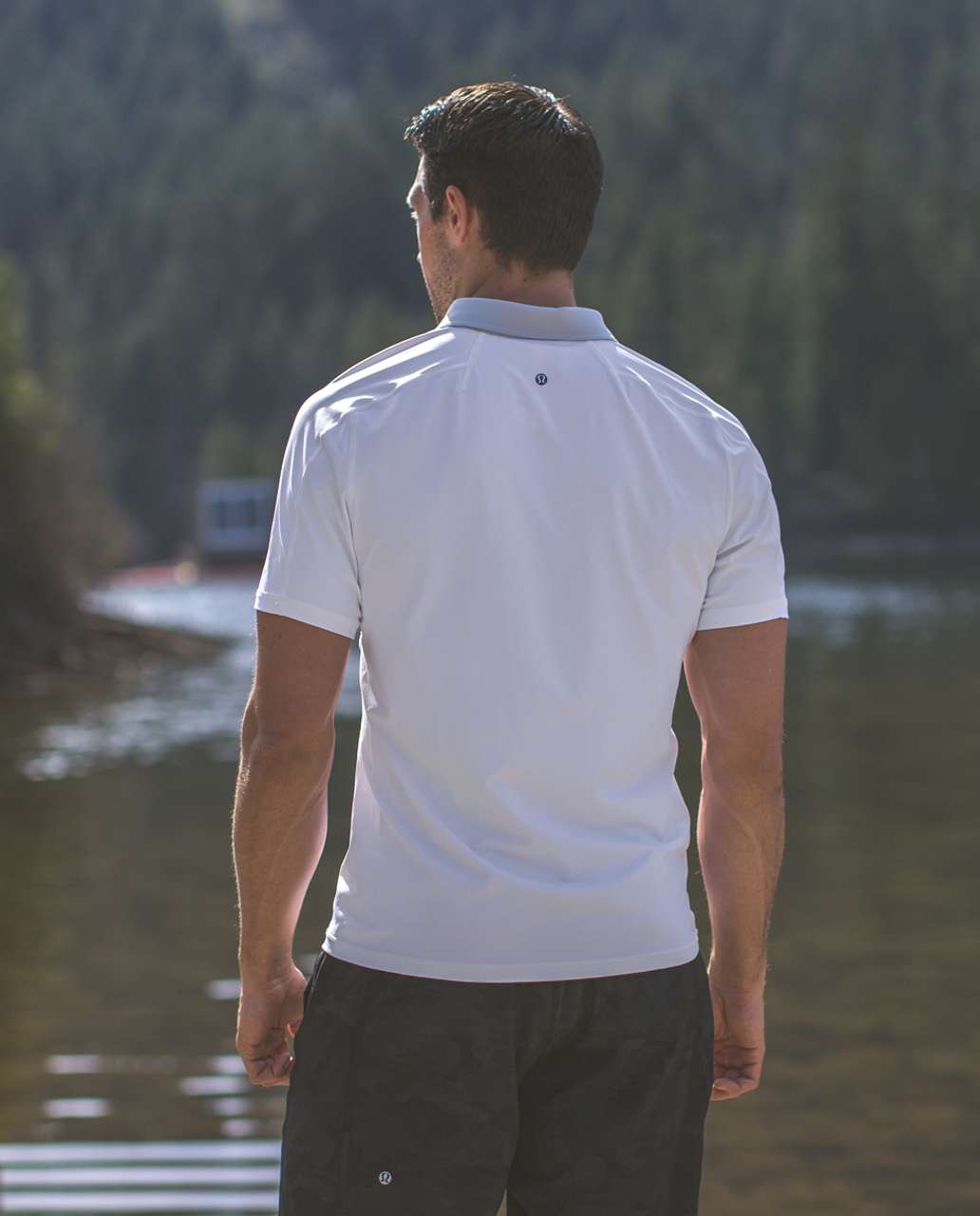 Lululemon Pivot Polo - White / Silver Spoon