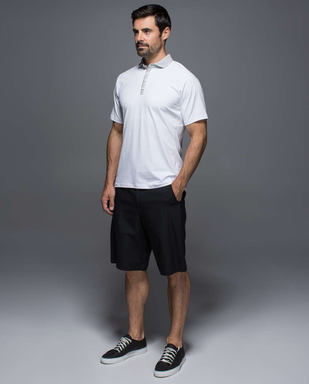 Lululemon Pivot Polo - White / Silver Spoon