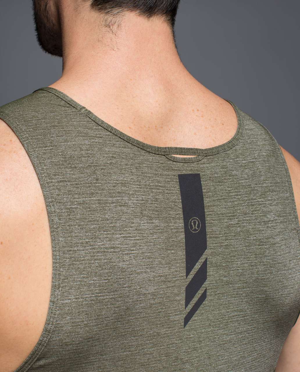 Lululemon Open Air Tank - Heathered Fatigue Green