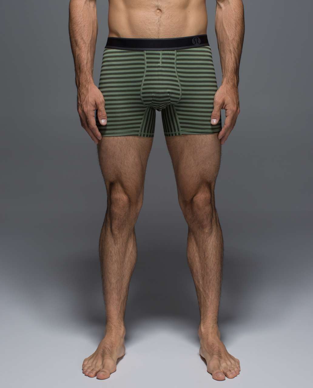 Lululemon No Boxer Boxer - Narrow Bold Stripe Printed Pomelo